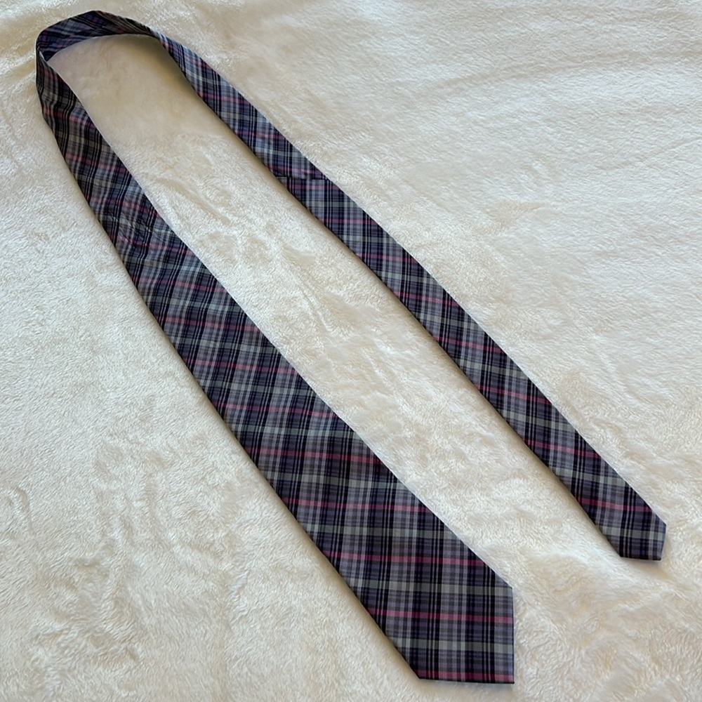 Ben Sherman Black Plaid Tie - Picture 6 of 7